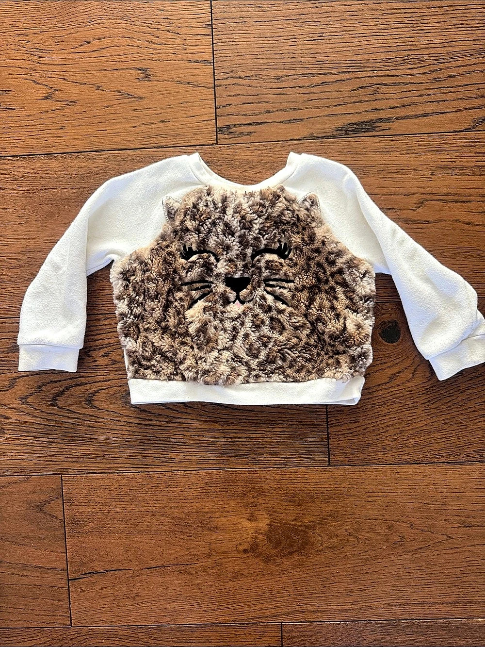 The Children's Place Fuzzy Soft Cat Sweatshirt Size 12-18M